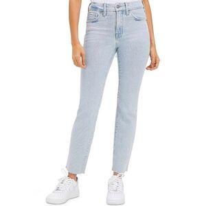 Good American NWT The Weekender Jeans Raw Hem Indigo